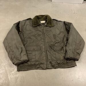 vintage y2k fur lined cargo bomber jacket